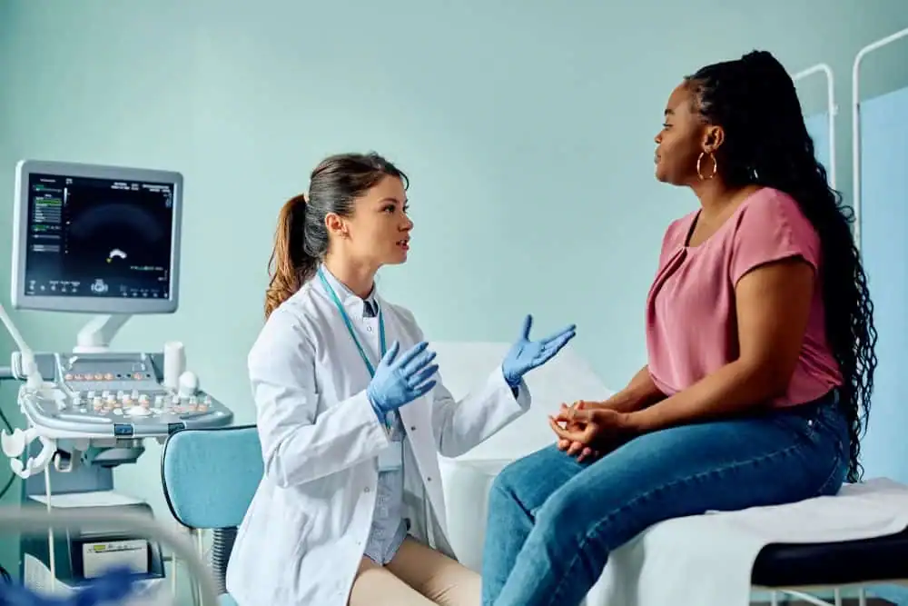 Rejuvenating Intimacy: Exploring Surgical Solutions for Vaginal Laxity 1 Woman have consultation about vaginal laxity Harrow
